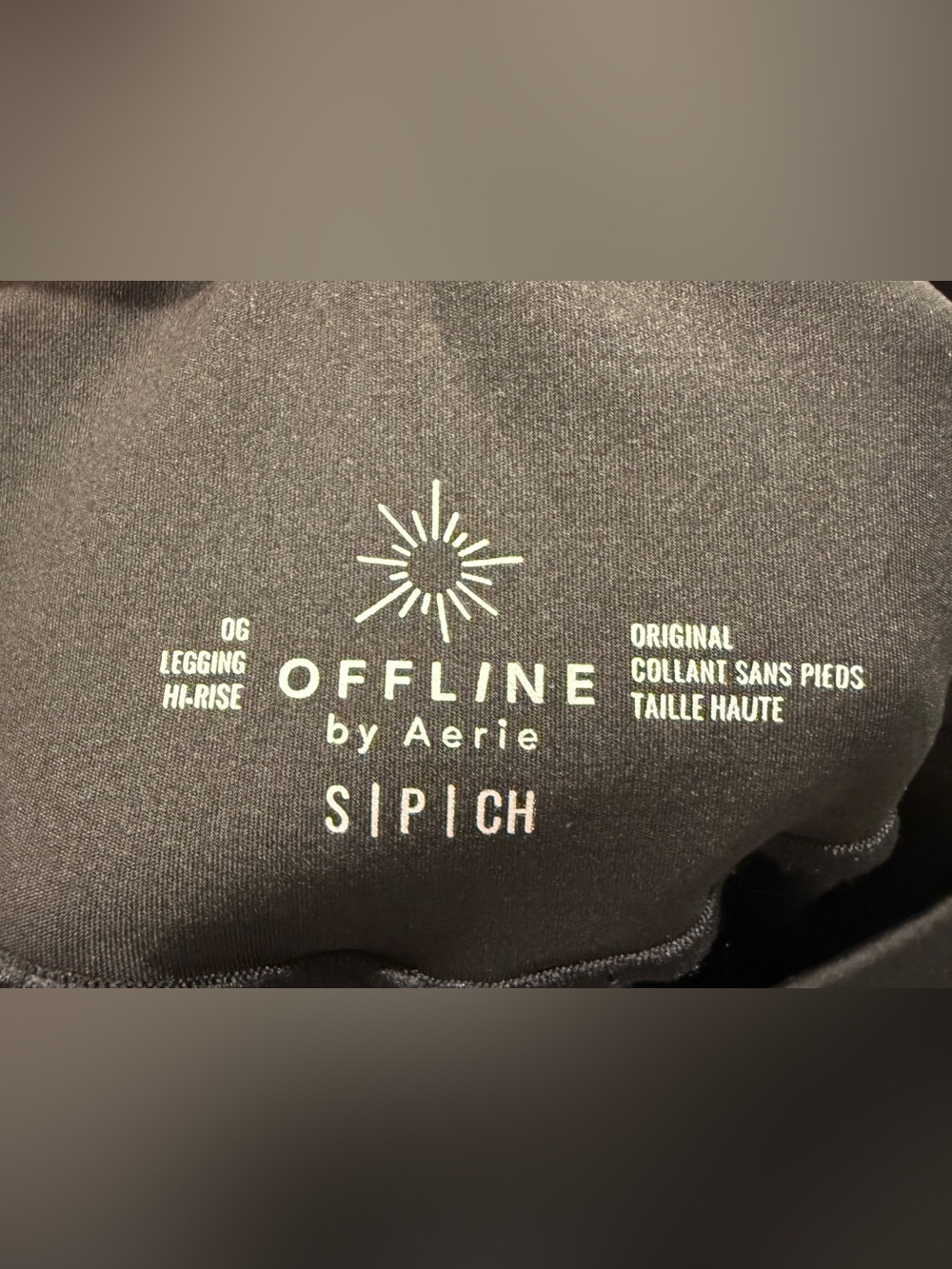 OFFLINE by Aerie OG Hi-Rise Black Leggings Size Small NWOT Yoga Activewear - Picture 6 of 6